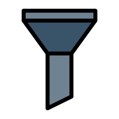 izole edilmiş huni simgesi vektör tasarımı