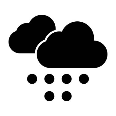 Kar Sonbaharı web simgesi, vektör illüstrasyonu