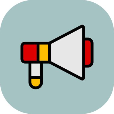 megafon ikon vektör illüstrasyon tasarımı