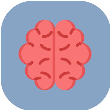 beyin ikonu vektör illüstrasyonu