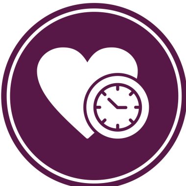 Modern saat simgesinin vektör illüstrasyonu