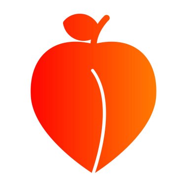 elma meyvesi simgesi, basit stil