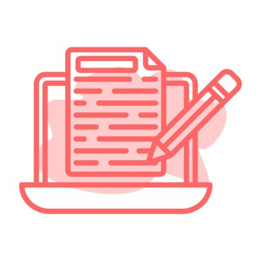 belge simgesi vektör illüstrasyonu