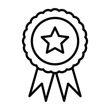 ödül vektörü ince çizgi simgesi