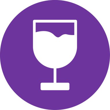 şarap cam vektör simgesi.