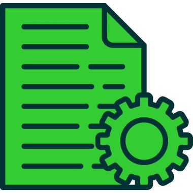 Belge simgesinin vektör illüstrasyonu