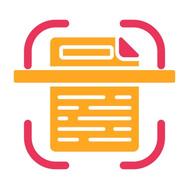 belge simgesi vektör illüstrasyonu