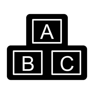 abc simge vektör illüstrasyonu