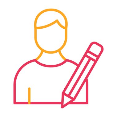 Bir erkek simgesinin vektör illüstrasyonu