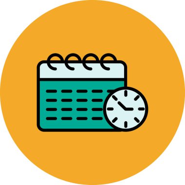 vektör Takvimi Simgesi illüstrasyonu