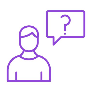 Sohbet simgesi vektör illüstrasyonu