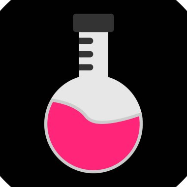 Test tübü simgesi, vektör illüstrasyonu