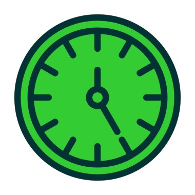 Saat. Web simgesi basit illüstrasyon