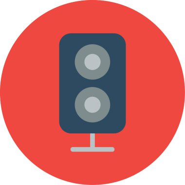 Konuşmacı. Web simgesi basit illüstrasyon