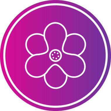 Eşsiz Çiçek Vektörü Kabartma Simgesi