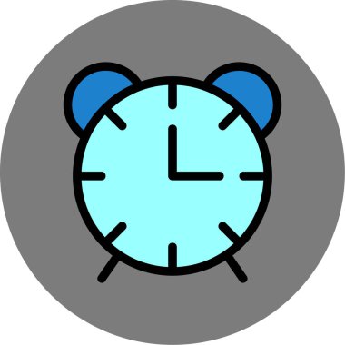 Alarm saat vektör simgesi