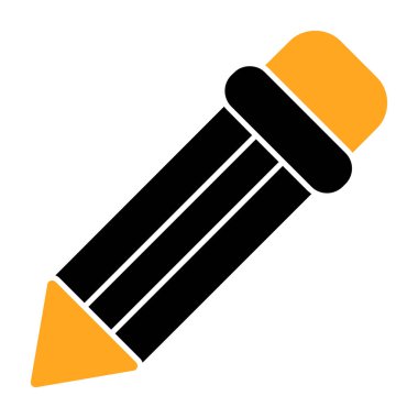 Beyaz arkaplanda kalem simgesi