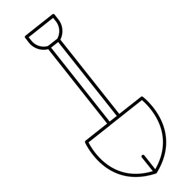 Kürek simgesi, vektör illüstrasyonu