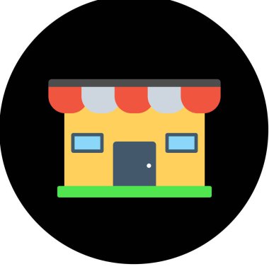 Bina mağazası simgesi - taslak biçimi