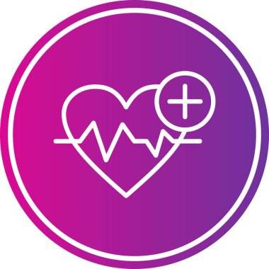 Modern bir kalbin vektör çizimi