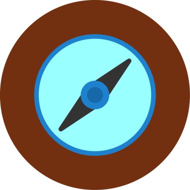 Pusula. Web simgesi basit illüstrasyon