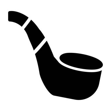 Boru simgesi. vektör illüstrasyonu