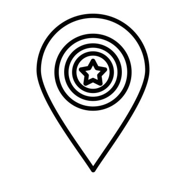 konum simgesi vektör illüstrasyonu