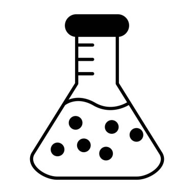 Bilim şişesi ikonu vektör illüstrasyon tasarımı
