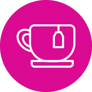 Bir kahve fincanının vektör çizimi