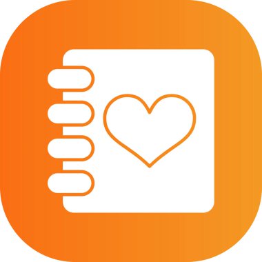 Kalp ikonu vektör illüstrasyonu