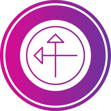 Modern yol simgesinin vektör illüstrasyonu