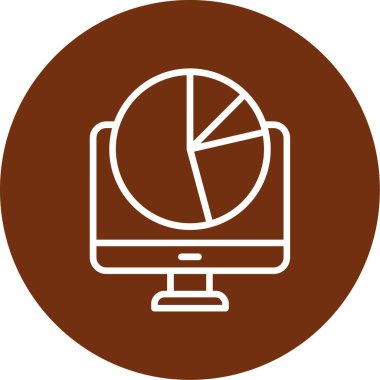 İş ve finans simgesinin vektör illüstrasyonu