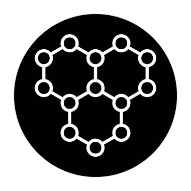 Bir molekülün vektör çizimi