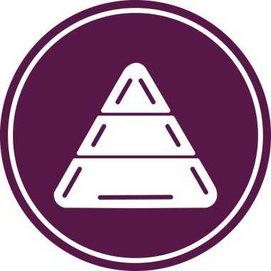 piramit simgesi vektör çizimi