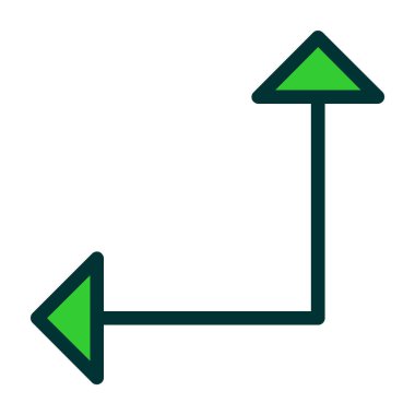 doldurulmuş ok simgesi