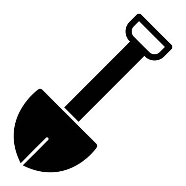 Kürek ikonu. vektör illüstrasyonu.