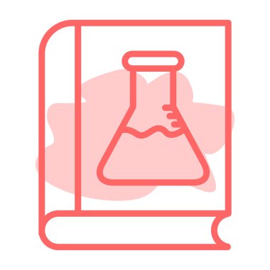 Moda biçimi izole edilmiş arkaplanda laboratuvar şişesi simgesi