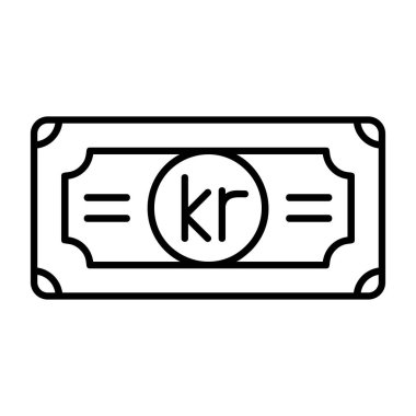 para vektörü ince çizgi simgesi