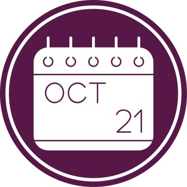 Takvim simgesinin vektör illüstrasyonu