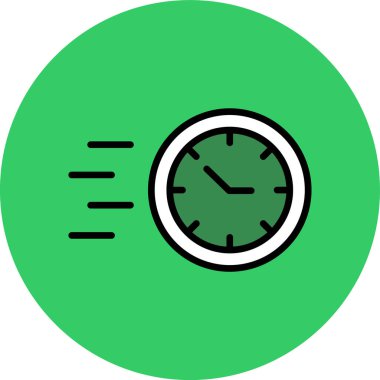 Saat simgesinin vektör illüstrasyonu