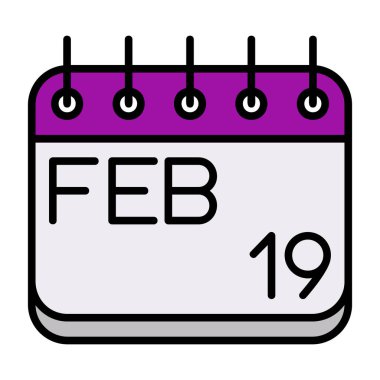 Takvim. Web simgesi basit illüstrasyon