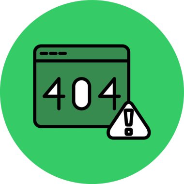 4 hata renk ikonu vektörü. 44 hata işareti. izole edilmiş sembol çizimi