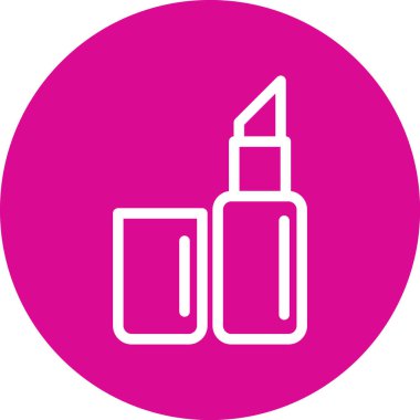 güzellik ve makyaj renkli vektör simgesi.