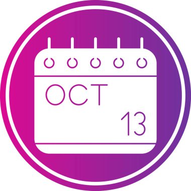 Takvim simgesinin vektör illüstrasyonu