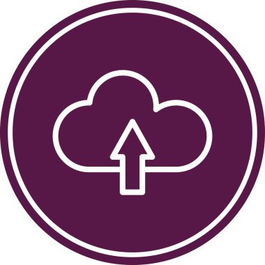 bulut indirme simgesi sembol tasarımı