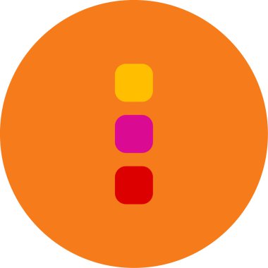 Yuvarlak bir simgenin vektör illüstrasyonu