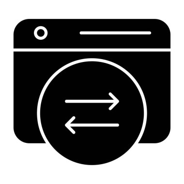 İş için Web simgesi. Vektör çizim