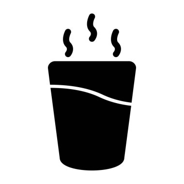 Çöp kutusu simgesi düz simgesi