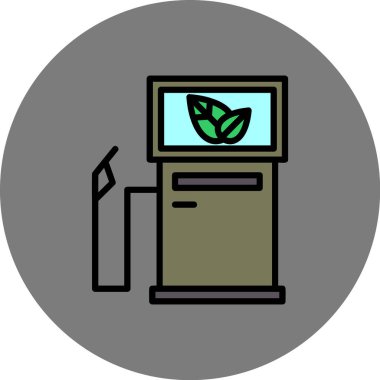 Bir bilgisayar simgesinin vektör illüstrasyonu