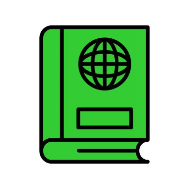 kitap simgesi vektör illüstrasyonu